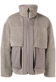 Wooyoungmi panelled fleece jacket - Grigio