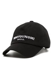 Wooyoungmi logo-embroidered cotton cap - Nero
