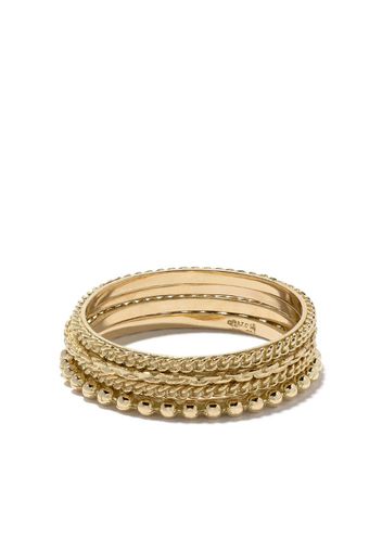 Set quattro anelli in oro 18kt