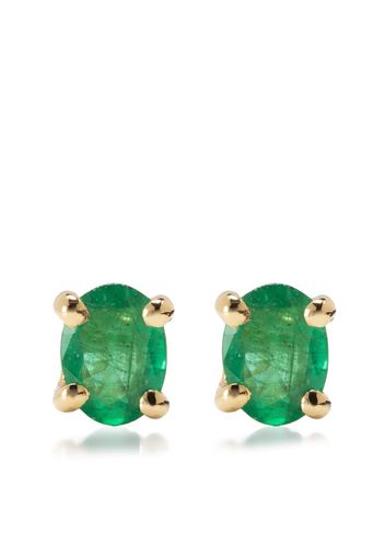 Wouters & Hendrix Gold 18kt yellow gold emerald stud earrings - Oro