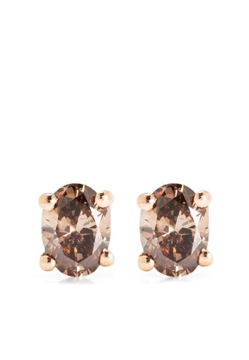 Wouters & Hendrix Gold 18kt rose and yellow gold diamond stud earrings - Oro