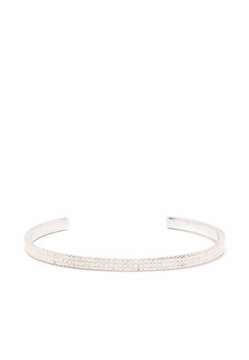 Wouters & Hendrix chain-texture bangle bracelet - Argento