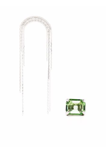 Wouters & Hendrix chain-link crystal-embellished earrings set - Argento