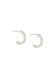 chain hoop earrings