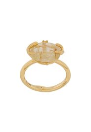 Rutilated Quartz oval ring