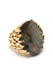 Anello con labradorite