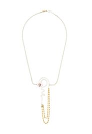 Wouters & Hendrix NECKLACE WITH HEART SHAPED GARNET - Argento