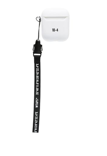 WTAPS AirPod logo-print case - Bianco