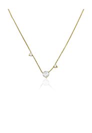 WWAKE 14K yellow gold Three Step diamond necklace - Oro