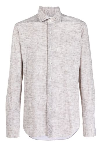 Xacus long-sleeve button-up shirt - Toni neutri