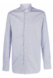 Xacus pinstripe cotton shirt - Blu