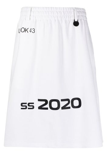 Xander Zhou SS 2020 pareo shorts - Bianco