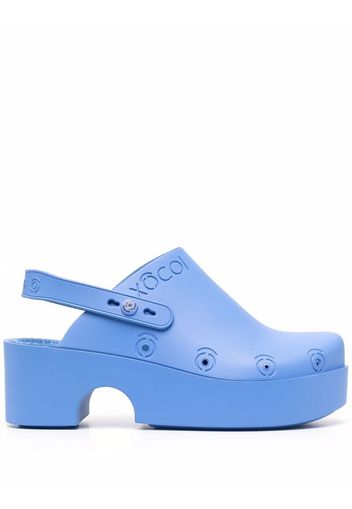 XOCOI slingback mule clog shoes - Blu