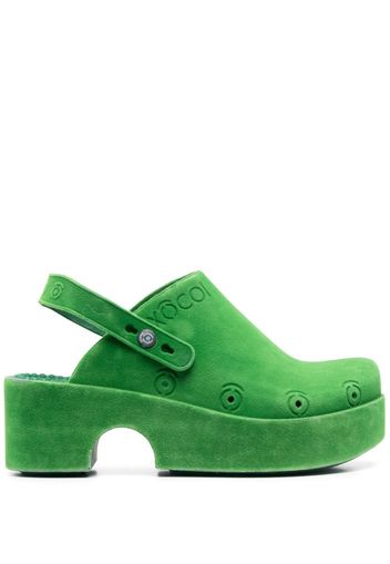 XOCOI Slippers con logo goffrato - Verde