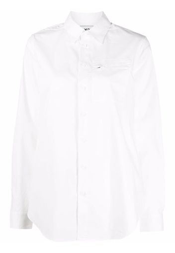 Y-3 chest patch pocket shirt - Bianco