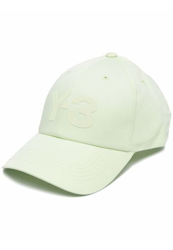 Y-3 logo-embossed cotton cap - Verde