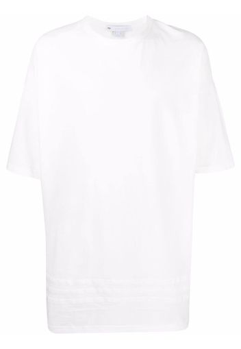 Y-3 logo-print short-sleeve T-shirt - Bianco