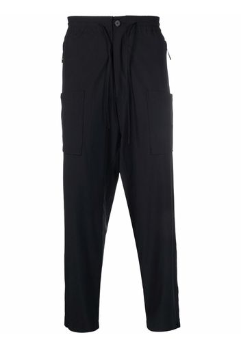 Y-3 cropped straight-leg cargo pants - Nero