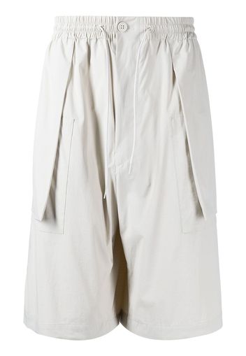 Y-3 drawstring-waist knee-length shorts - Toni neutri