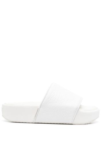 Y-3 calf-leather slides - Bianco