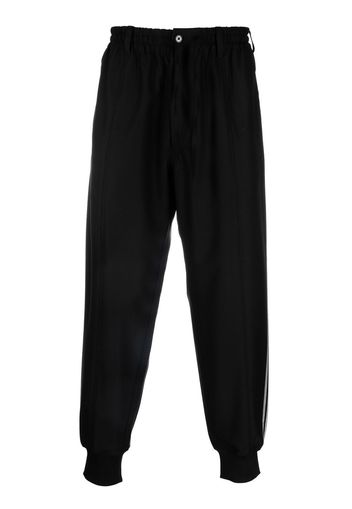 Y-3 drawstring tapered track pants - Nero