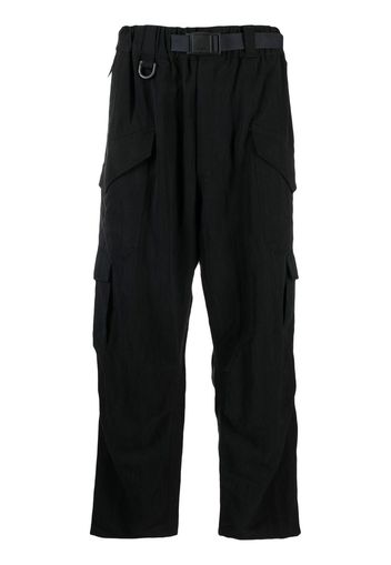 Y-3 belted cargo trousers - Nero