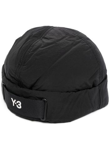 Y-3 embroidered-logo beanie - Nero