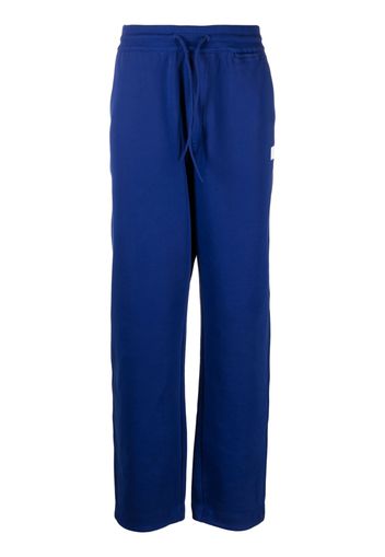 Y-3 logo-patch track pants - Blu