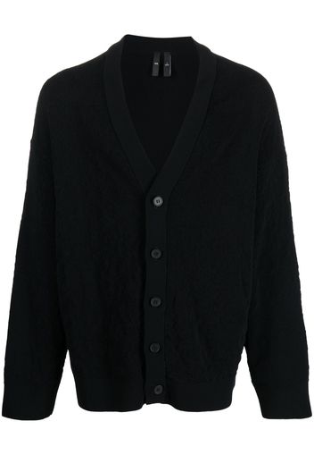 Y-3 fine-knit organic cotton cardigan - Nero