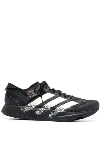 Y-3 striped lace-up sneakers - Nero