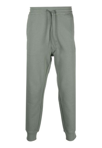 Y-3 logo-patch organic-cotton track pants - Verde