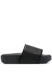 Y-3 pebbled open-toe slides - Nero