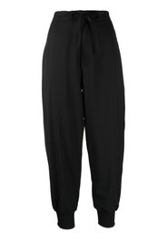 Y-3 logo-print wool track-pant - Nero