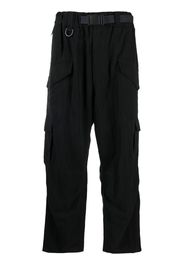 Y-3 belted cargo trousers - Nero