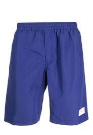 Y-3 logo-patch swim shorts - Blu