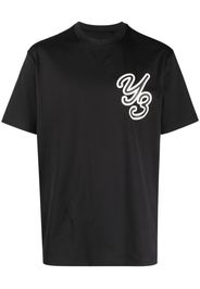 Y-3 GFX S/S logo-flocked T-shirt - Nero