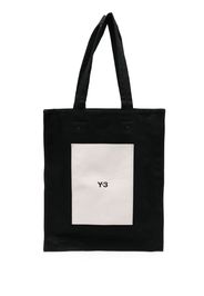 Y-3 Lux logo-print tote bag - Nero