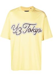 Y-3 logo-print cotton T-shirt - Giallo