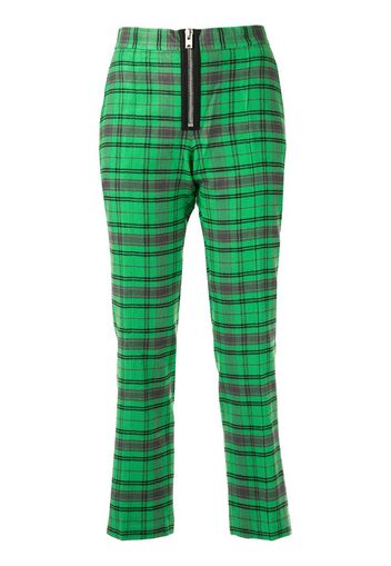 Pantaloni crop con motivo tartan