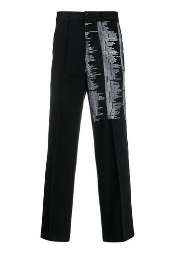 script print tailored trousers