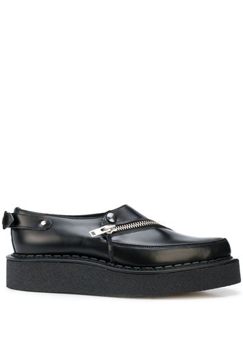 zip-detail loafers