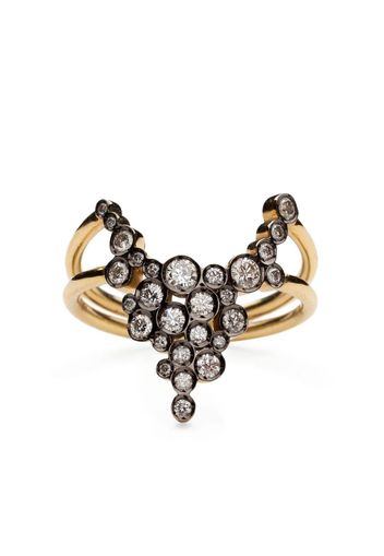 Yannis Sergakis 18kt yellow gold Maxi Pétale diamond ring - Oro