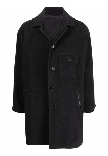 Yohji Yamamoto Pre-Owned Cappotto con cappuccio rimovibile anni 2000 Pre-owned - Nero