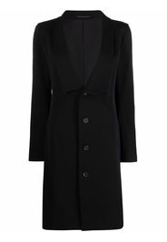 Yohji Yamamoto Pre-Owned Cappotto monopetto anni 2000 - Nero