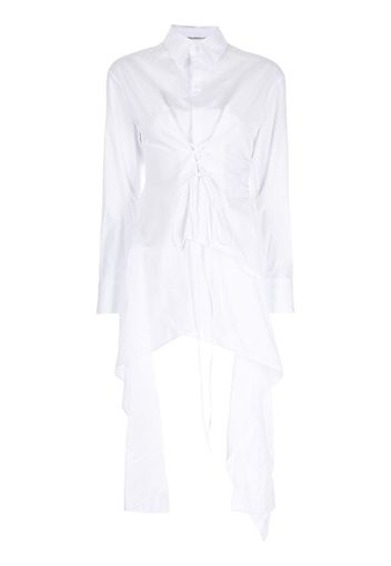 Yohji Yamamoto layered asymmetric shirt - Bianco