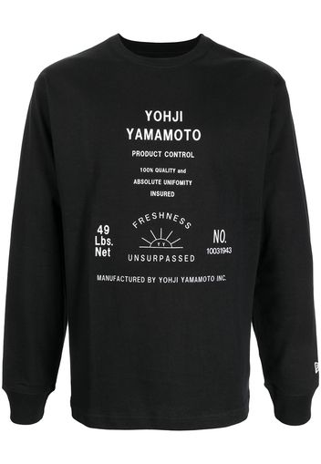 Yohji Yamamoto logo-print sweatshirt - 1