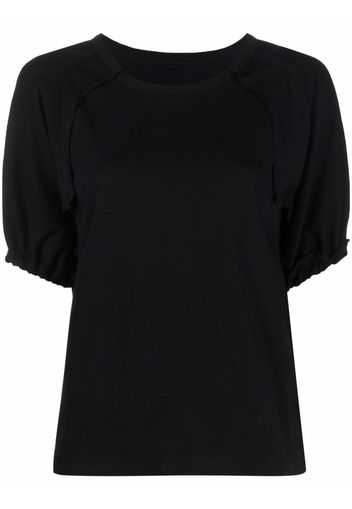 Yohji Yamamoto puff-sleeve T-shirt - Nero