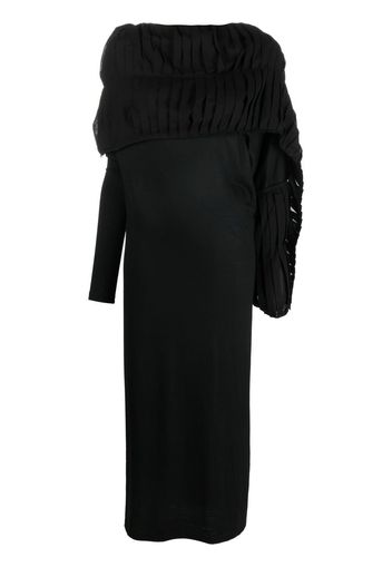 Yohji Yamamoto wool and cotton dress - Nero