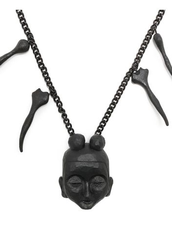 Yohji Yamamoto Bodhisativa pendant necklace - Nero