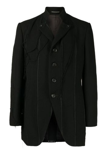 Yohji Yamamoto Blazer a maniche lunghe con bottoni - Nero